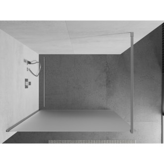 Mexen Kyoto Walk-in sprchová stěna 130 x 200 cm, mráz 8 mm, chrom - 800-130-101-01-30