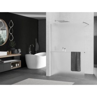 Mexen KIOTO+ zástěna Walk-in s policí a držákem 70x200 cm, mráz 8, chrom 800-070-121-01-30