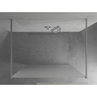 Mexen Kyoto volně stojící sprchová stěna 100 x 200 cm, mráz 8 mm, chrom 800-100-002-01-30