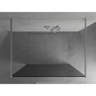 Mexen Kyoto volně stojící sprchová stěna 100 x 200 cm, grafit, chrom - 800-100-002-01-40