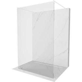 Mexen Kioto volně stojící sprchová stěna 110x200 cm, transparent 8, bílá 800-110-002-20-00