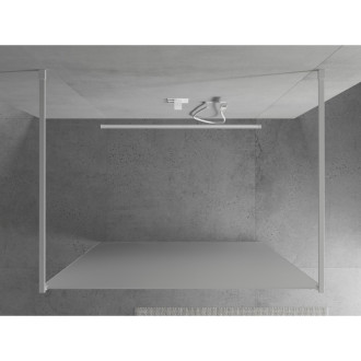 Mexen Kyoto volně stojící sprchová stěna 120 x 200 cm, mráz 8 mm, bílá - 800-120-002-20-30
