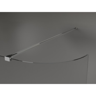 Mexen Kioto zaoblená sprchová stěna Walk-in 160x200, transp. 8, chrom 800-160-101-01-06