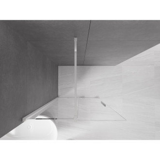 Mexen Velar Walk-in sprchová stěna 75x200 cm, transparent 8, chrom 871-075-000-03-01