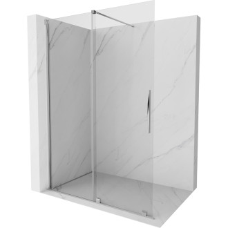 Mexen Velar Walk-in sprchová stěna 130x200 cm, transparent 8, chrom 871-130-000-03-01