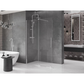 Mexen Velar Walk-in sprchová stěna 140x200 cm, transparent 8, chrom 871-140-000-03-01