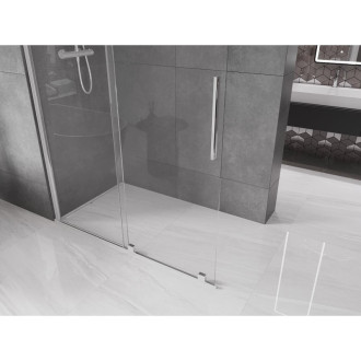 Mexen Velar Walk-in sprchová stěna 140x200 cm, transparent 8, chrom 871-140-000-03-01