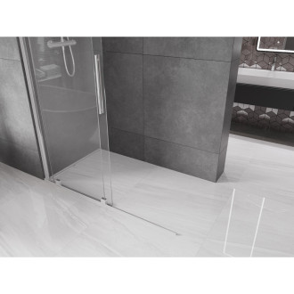 Mexen Velar Walk-in sprchová stěna 140x200 cm, transparent 8, chrom 871-140-000-03-01