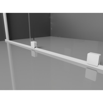 Mexen Velar Walk-in sprchová stěna 85x200 cm, 8 transparent, bílá 871-085-000-03-20