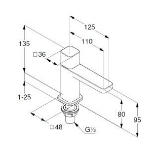 KLUDI-RENON VENTIL  CERNY MAT 421183975