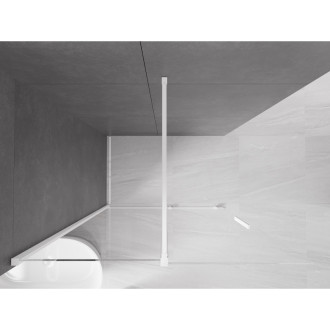Mexen Velar Walk-in sprchová stěna 150x200 cm, 8 transparent, bílá 871-150-000-03-20