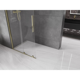 Mexen Velar Walk-in sprchová stěna 85x200 cm, 8 transparent, zlatá 871-085-000-03-50