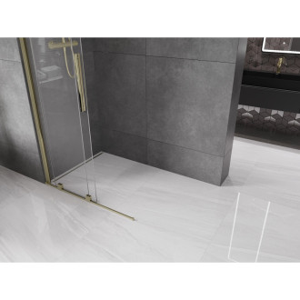 Mexen Velar Walk-in sprchová stěna 85x200 cm, 8 transparent, zlatá 871-085-000-03-50