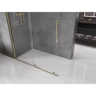 Mexen Velar Walk-in sprchová stěna 150x200 cm, 8 transparent, zlatá 871-150-000-03-50