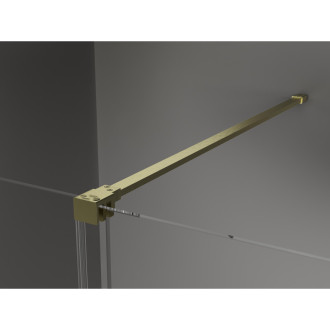 Mexen Velar Walk-in sprchová stěna 85x200, 8 transp., broušené zlato 871-085-000-03-55