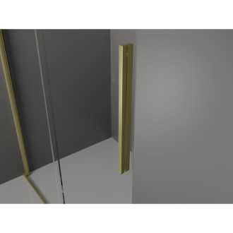 Mexen Velar Walk-in sprchová stěna 85x200, 8 transp., broušené zlato 871-085-000-03-55