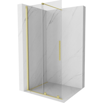 Mexen Velar Walk-in sprchová stěna 110x200, 8 transp., broušené zlato 871-110-000-03-55