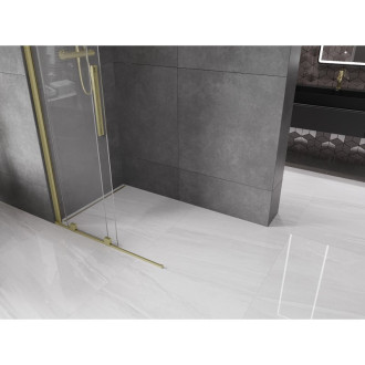 Mexen Velar Walk-in sprchová stěna 110x200, 8 transp., broušené zlato 871-110-000-03-55