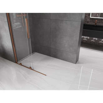 Mexen Velar Walk-in sprchová stěna 75x200, 8 transp., růžové zlato 871-075-000-03-60