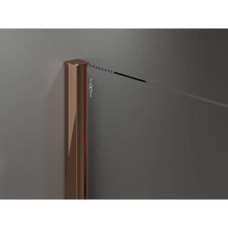 Mexen Velar Walk-in sprchová stěna 75x200, 8 transp., růžové zlato 871-075-000-03-60
