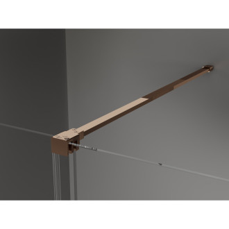 Mexen Velar Walk-in sprchová stěna 75x200, 8 transp., růžové zlato 871-075-000-03-60