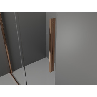 Mexen Velar Walk-in sprchová stěna 75x200, 8 transp., růžové zlato 871-075-000-03-60