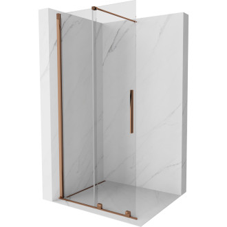 Mexen Velar Walk-in sprchová stěna 120x200, 8 transp., růžové zlato 871-120-000-03-60
