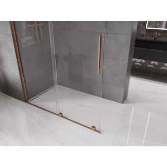 Mexen Velar Walk-in sprchová stěna 150x200, 8 transp., růžové zlato 871-150-000-03-60