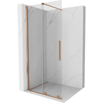 Mexen Velar Walk-in sprchová stěna 110x200, 8 transp., kartáč. měď 871-110-000-03-65