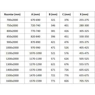 Mexen Velar Walk-in sprchová stěna 85x200, transp. 8, šedá kartáč. 871-085-000-03-66