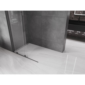 Mexen Velar Walk-in sprchová stěna 110x200, transp. 8, šedá kartáč. 871-110-000-03-66