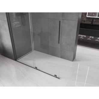 Mexen Velar Walk-in sprchová stěna 150x200, transp. 8, šedá kartáč. 871-150-000-03-66