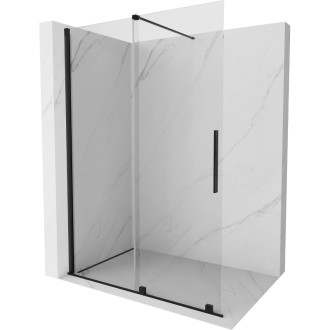 Mexen Velar Walk-in sprchová stěna 130x200 cm, transparent 8, černá 871-130-000-03-70