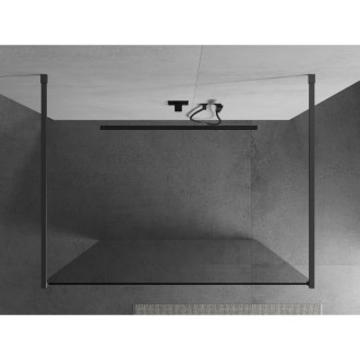 Mexen Kioto volně stojící sprchová stěna 135x200 cm, 8 transparent, kov 800-135-002-95-00