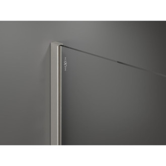 Mexen Kioto Walk-in sprchová stěna 120x200, transp. 8, kartáč. nikl 800-120-101-97-00