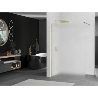Mexen Kioto Walk-in sprchová stěna 70x200 cm, mráz 8, broušené zlato 800-070-101-55-30