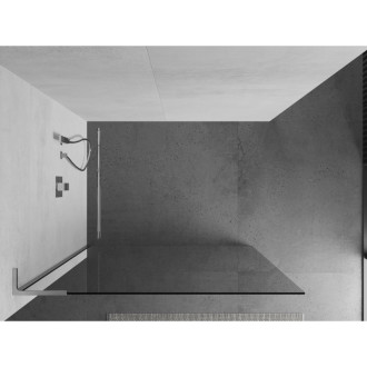 Mexen Kyoto L Walk-in sprchová stěna 55 x 200 cm, transparentní, chrom - 800-055-103-01-00