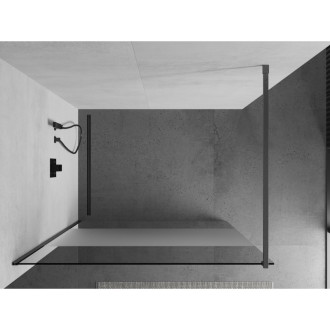 Mexen Kioto Walk-in sprchová stěna 80x200, transp./frost 8, šedá kartáč. 800-080-101-66-35