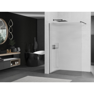 Mexen Kyoto Walk-in sprchová stěna 70 x 200 cm, 8 mm pruhy, pistolový kov - 800-070-101-95-09