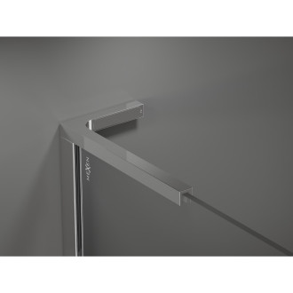 Mexen Kyoto L Walk-in sprchová stěna 120 x 200 cm, černý vzor, chrom - 800-120-103-01-70