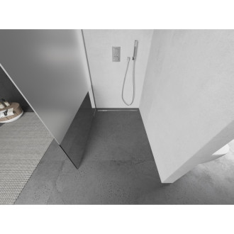 Mexen Kioto L Walk-in sprchová stěna 100x200, transp./mrazová, chrom 800-100-103-01-35