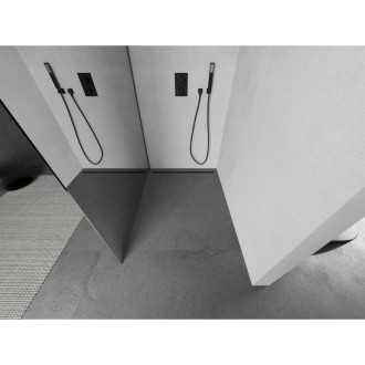 Mexen Kioto Walk-in sprchová stěna 130x200 cm, 8 zrcadlo, kov 800-130-101-95-50