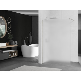 Mexen Kioto Walk-in sprchová stěna 70x200 cm, mráz 8, kartáčovaný nikl 800-070-101-97-30