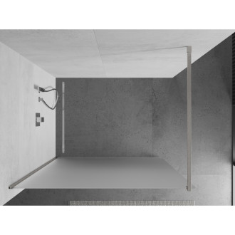 Mexen Kioto Walk-in sprchová stěna 70x200 cm, mráz 8, kartáčovaný nikl 800-070-101-97-30