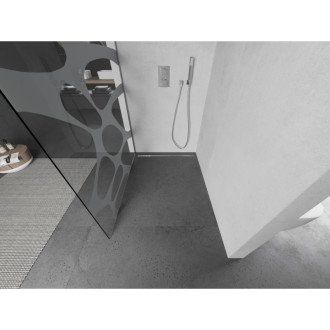 Mexen Kyoto L Walk-in sprchová stěna 80 x 200 cm, bílý vzor, chrom - 800-080-103-01-97
