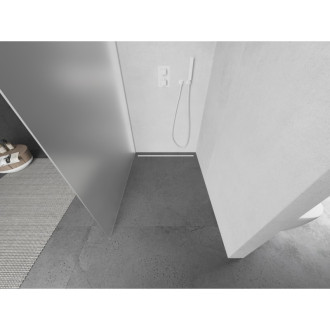 Mexen Kyoto L Walk-in sprchová stěna 90 x 200 cm, mráz, bílá - 800-090-103-20-30