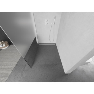 Mexen Kioto L Walk-in sprchová stěna 100x200, transp./mráz bílá 800-100-103-20-35