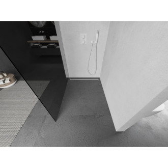 Mexen Kyoto L Walk-in sprchová stěna 100 x 200 cm, grafit, bílá - 800-100-103-20-40