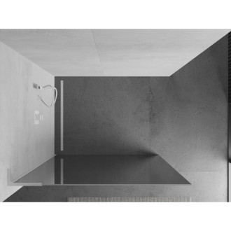 Mexen Kyoto L Walk-in sprchová stěna 80 x 200 cm, zrcadlo, bílá - 800-080-103-20-50