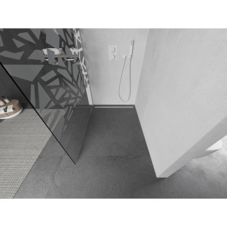 Mexen Kyoto L Walk-in sprchová stěna 70 x 200 cm, bílý vzor, bílá - 800-070-103-20-85